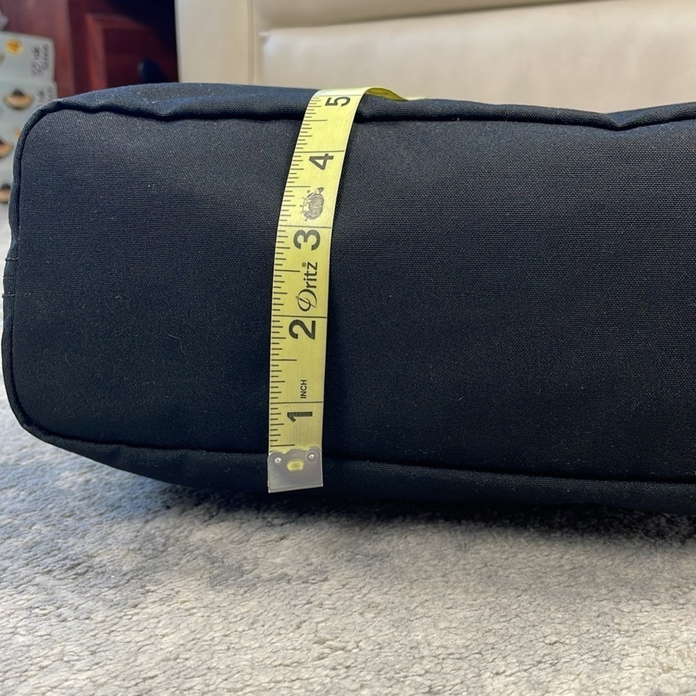 Kate Spade Barrow Street Tote Bag Bow Accent Zip Top Black White Classic - Picture 12 of 17